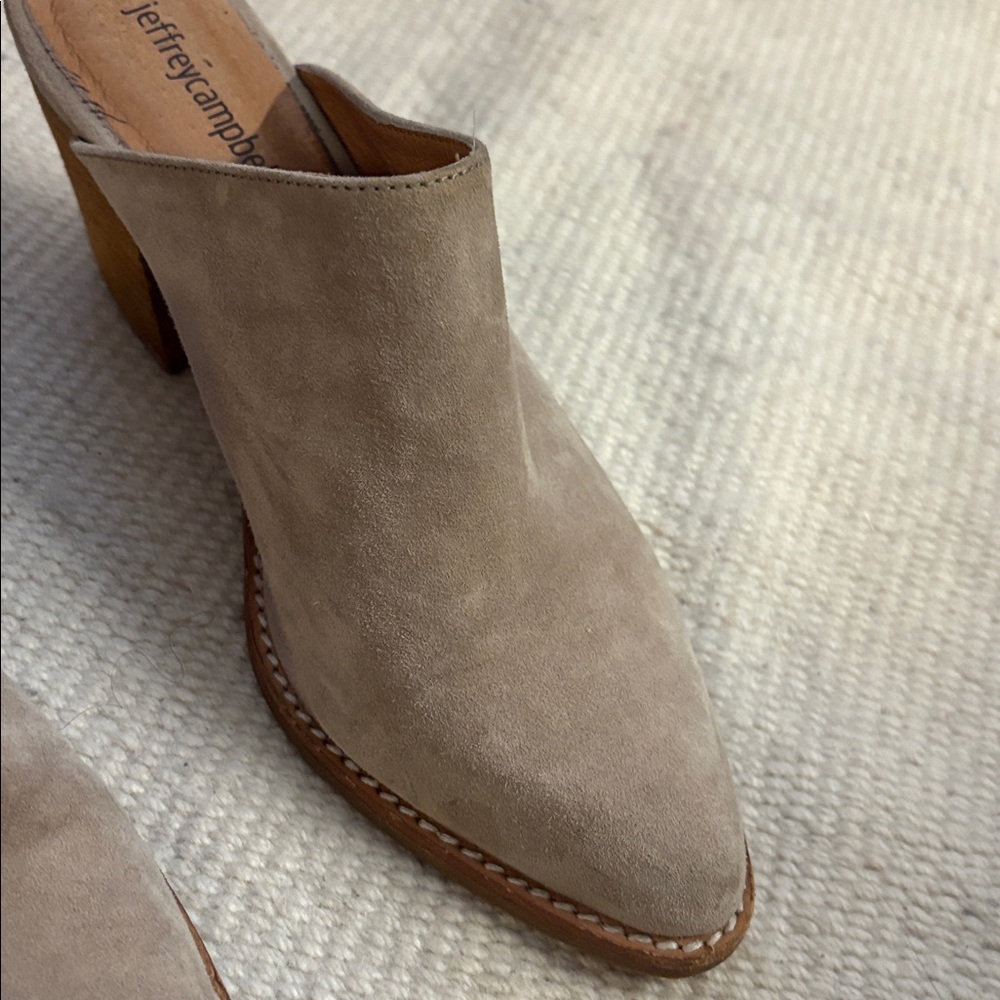 Jeffrey Campbell Tan Heeled Boots - Picture 3 of 8